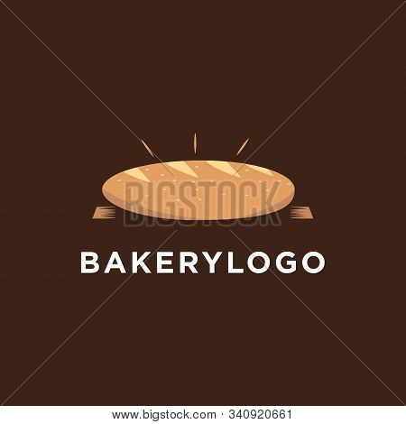 Bakery Bread Icon Logo Design Vector Template