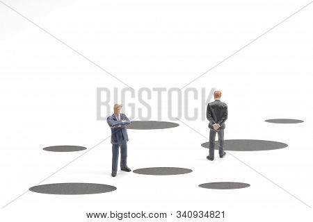 A Mini Figure Face On The Trapping Of Hole.
