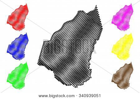 Guidimaka Region (regions Of Mauritania, Islamic Republic Of Mauritania) Map Vector Illustration, Sc