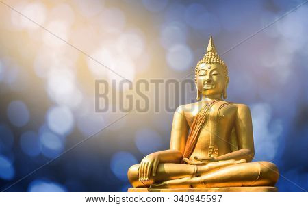 Budha Golden You From Nature Stone Ancient Ancient Times Cliping Part