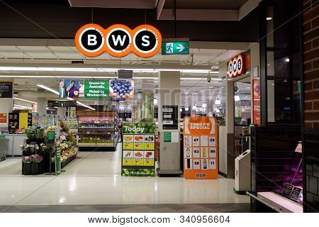 Sydney, Australia - 2019-10-24. Bws, Or Beer Wine Spirits, Is A Bottle Shop Chain Owned By Supermark