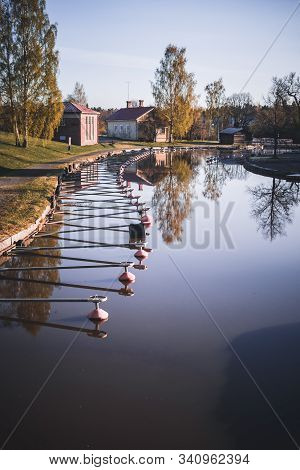 Early Spring Morning At River In Forssa Finland