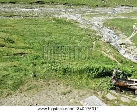 Beautiful Small Valley In The Mountains