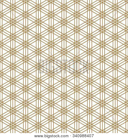 Seamless Geometric Pattern Inspired By Japanese Woodworking Style Kumiko Zaiku.for Template,fabric,t