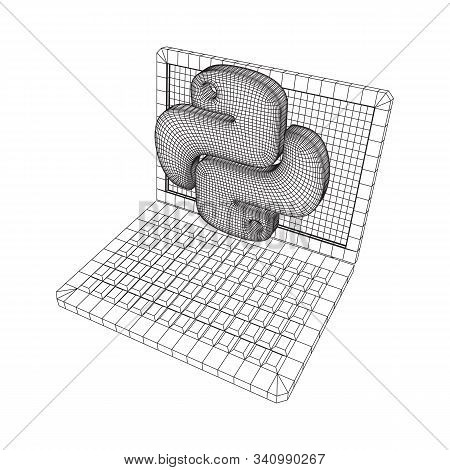 Python Code Language Sign With Notebook Laptop Device. Programming Coding And Developing Concept. Wi