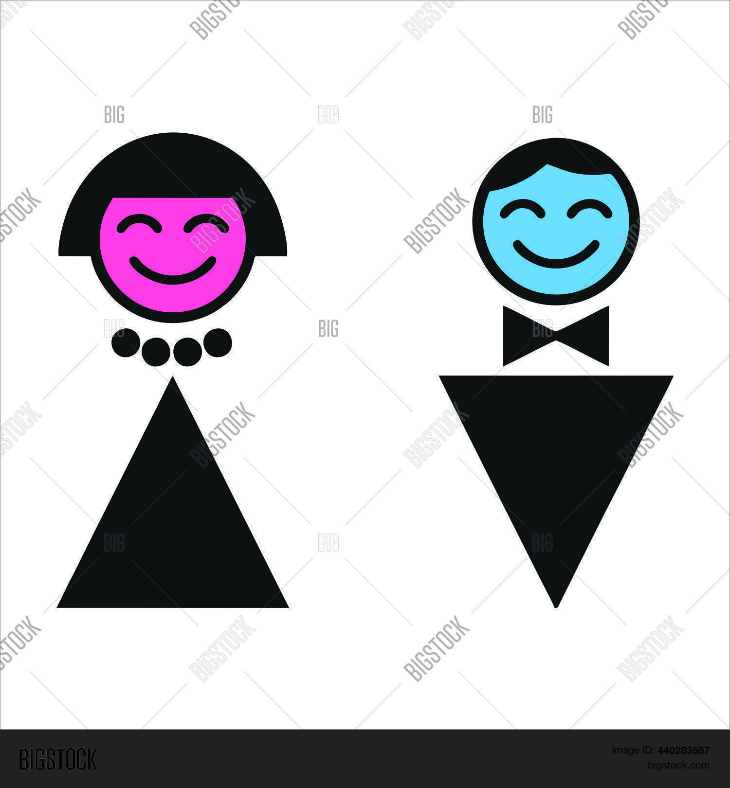 Men Women Wc Logo. Vector & Photo (Free Trial) | Bigstock