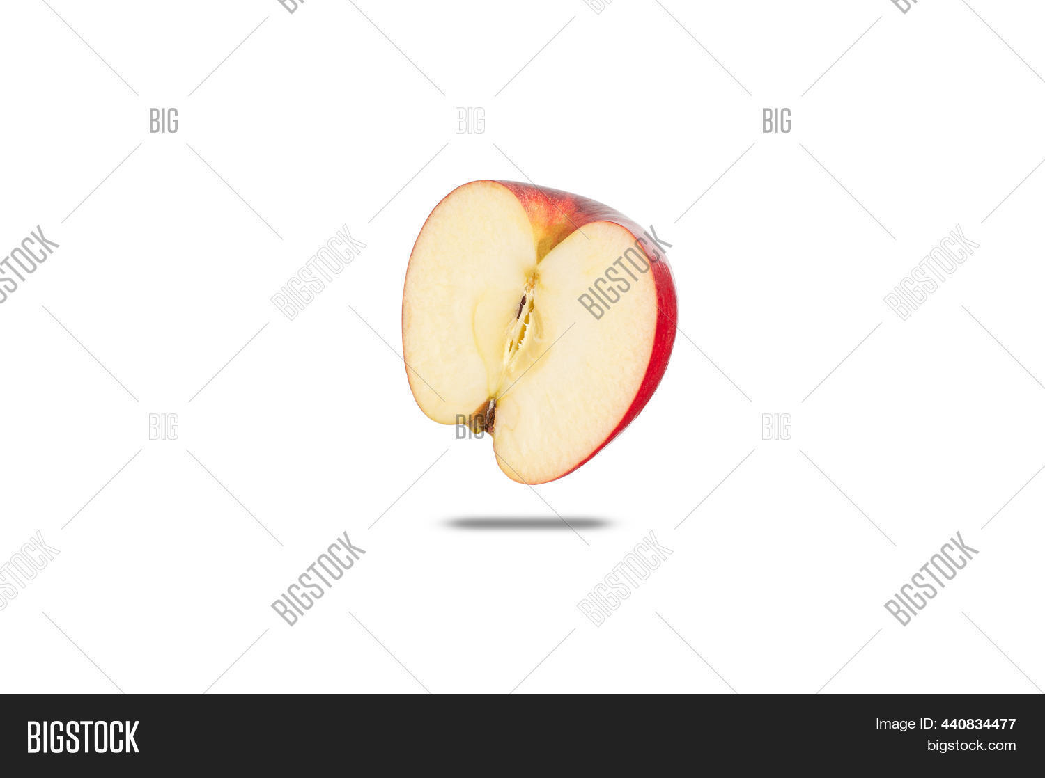 Ripe Red Apple Half Image & Photo (Free Trial) | Bigstock
