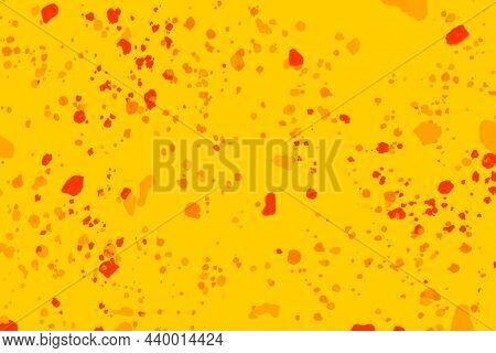 Yellow background with wax melted crayon art