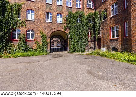 Katowice, Nikiszowiec, Poland - July 29, 2021 : Historic Housing Estate For Coal Miners From The Beg