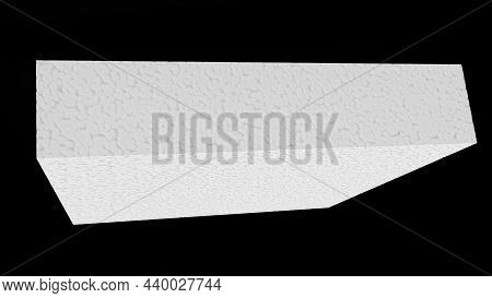 Styrofoam Sheats Stacked On White Backkground - 3d Illustration
