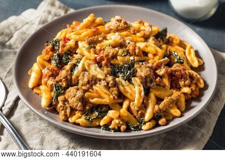 Homemade Cavatelli Pasta Dinner