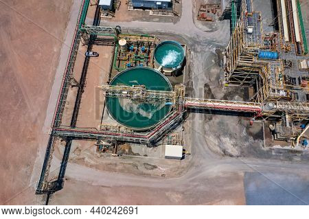 water treatment plant at a diamond mine in Botswana
