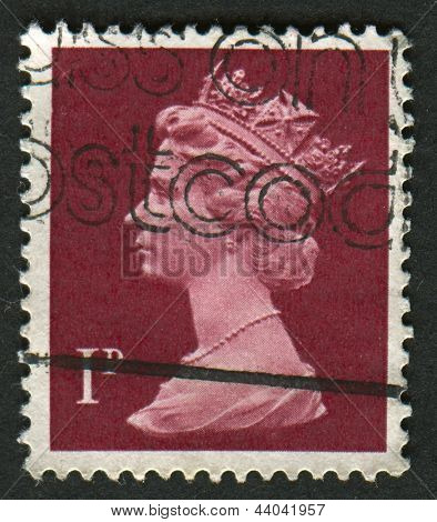 UK-ca. 1996:A Briefmarke gedruckt in Großbritannien zeigt Bild von Elizabeth II ist die konstitutioneller Monarch 16 