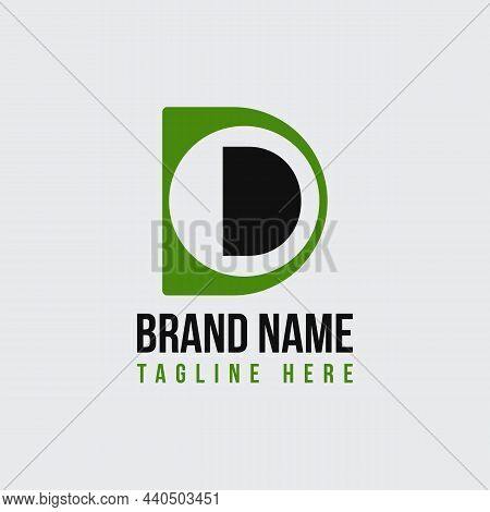 D And O Conceptual Letter Mark Logo Design.  Flat D Icon Design.  D Concept Fashion House Logo.