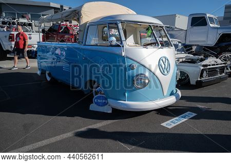 Volkswagen Bus Showcased At The Sema Show.