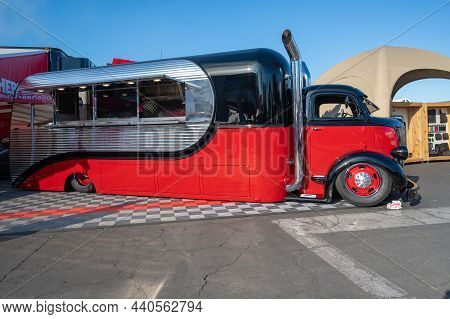 1947 Ford Streamlined Showcased At The Sema Show.