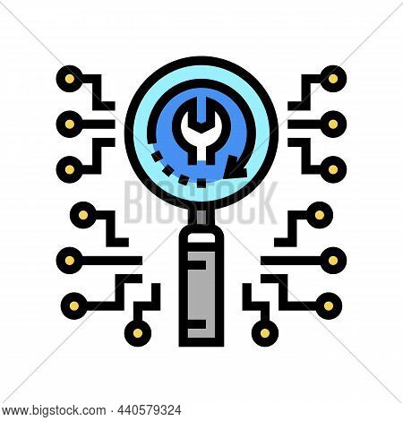 Data Loss Prevention Color Icon Vector. Data Loss Prevention Sign. Isolated Symbol Illustration