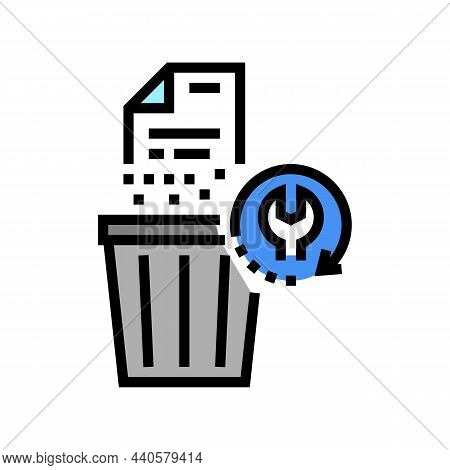 Remote Recovery Color Icon Vector. Remote Recovery Sign. Isolated Symbol Illustration