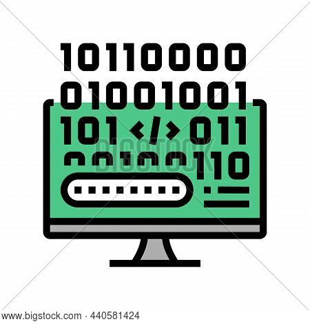 Microcode Development Color Icon Vector. Microcode Development Sign. Isolated Symbol Illustration