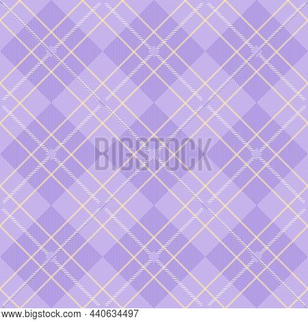 Colorful Seamless Textile Pattern - Geometric Vintage Design. Vector Striped Repeatable Lilak Backgr