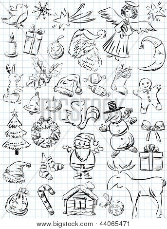 คริสต์มาส Doodle.eps