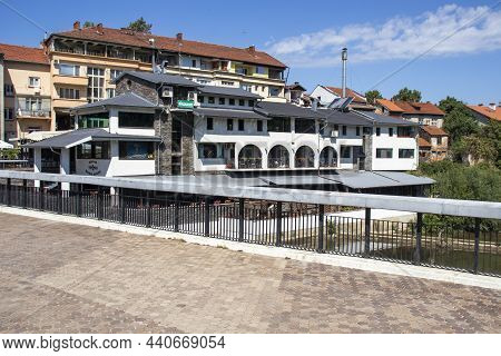 Panoramic View Of Center Of Town Of Troyan, Bulgaria