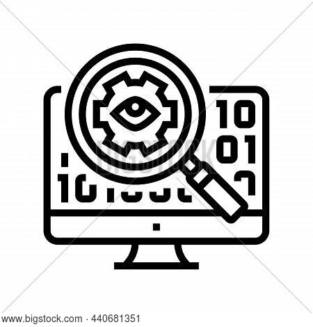 Open Source Software Line Icon Vector. Open Source Software Sign. Isolated Contour Symbol Black Illu