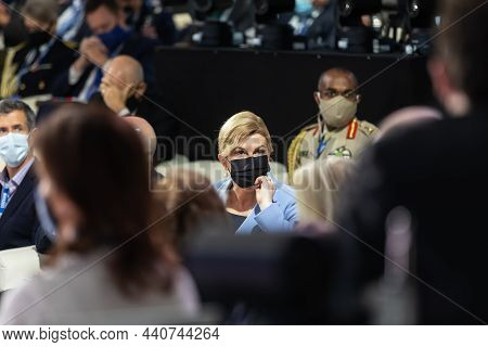 Halifax, Canada - Nov. 20, 2021: Working Moments During Halifax International Security Forum (hfx) W