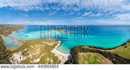 Landscape With Plage Du Petit Sperone, Corsica Island, French