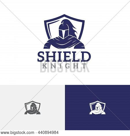 Shield Knight Spartan Soldier Warrior Armour Emblem Logo