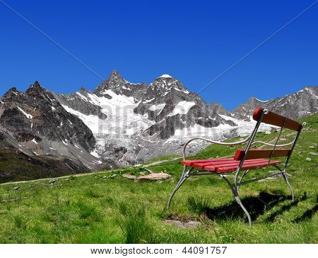 Blick auf die Gabelhorn - Schweizer Alpen