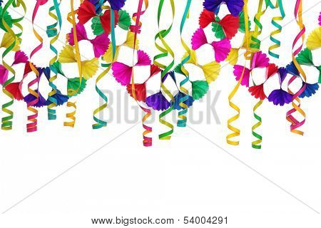 Party decoration isolated on white background