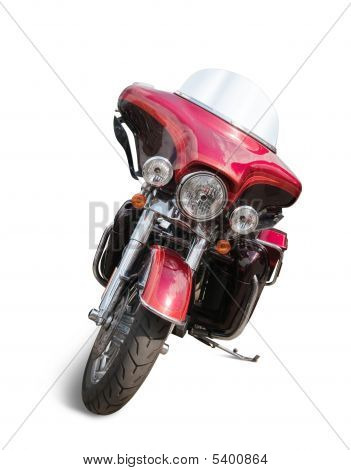 Červená motorka