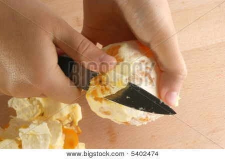 Prepare Fruit To Make A Fruitsalad