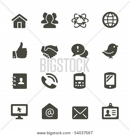 Communication Icon Set.