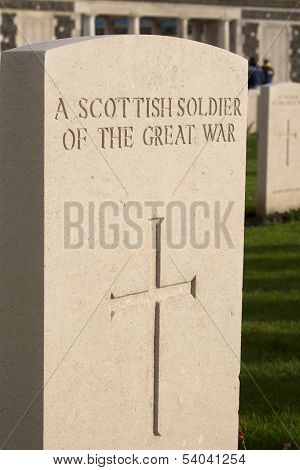 Tyne Cot Cemetery In Ypres World War Belgium Flanders