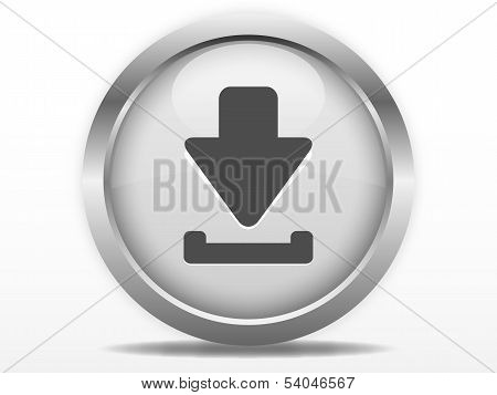 Grey download web button