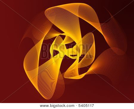 Abstrakt Orange fraktal