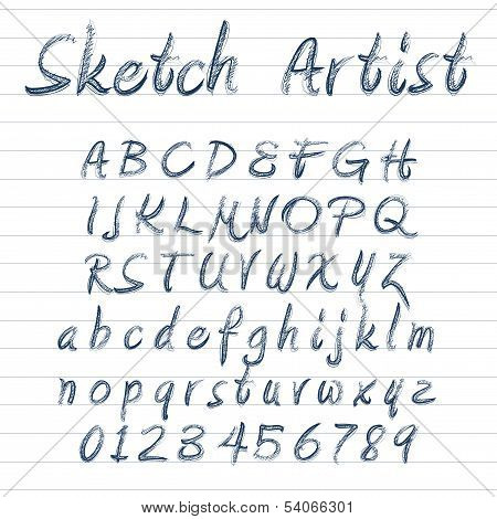 Sketched Alphabet