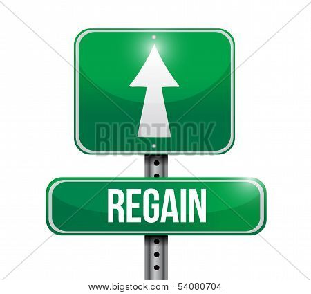 Regain Road Sign Illustration Design