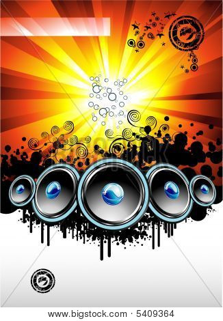Musica disco evento Background