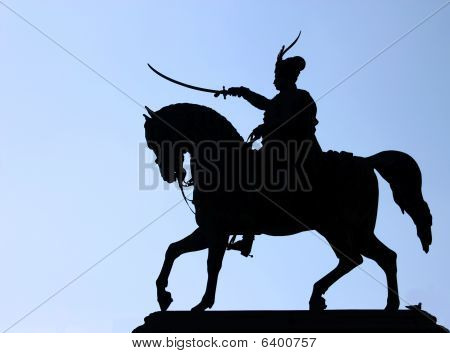 Monument To Ban Jelacic, Silhouette