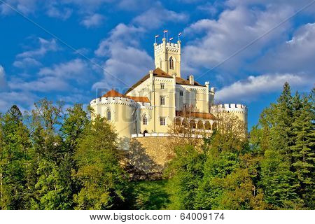 Colorful Castle On Green Hill