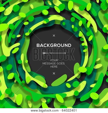 Green modern geometrical abstract background