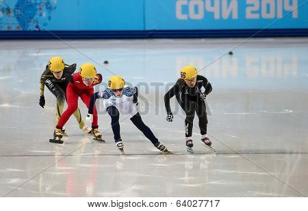 Ladies' 1000 M Heats Short Track Heats