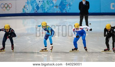Ladies' 1000 M Heats Short Track Heats
