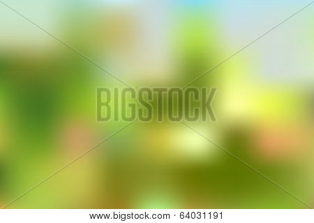 Green Bokeh Background, Suitable For Flat Design