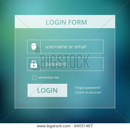 Transparent Form Suitable For Flat Design, Illustration