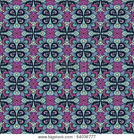 Seamless Abstract Floral Pattern Of The Same Type