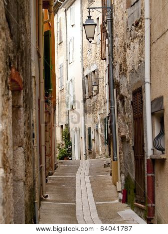 Typical French Alley In A Small Village